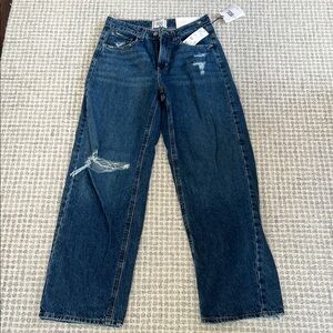 Women's BDG “tapered baggy” Distressed Blue Jeans
